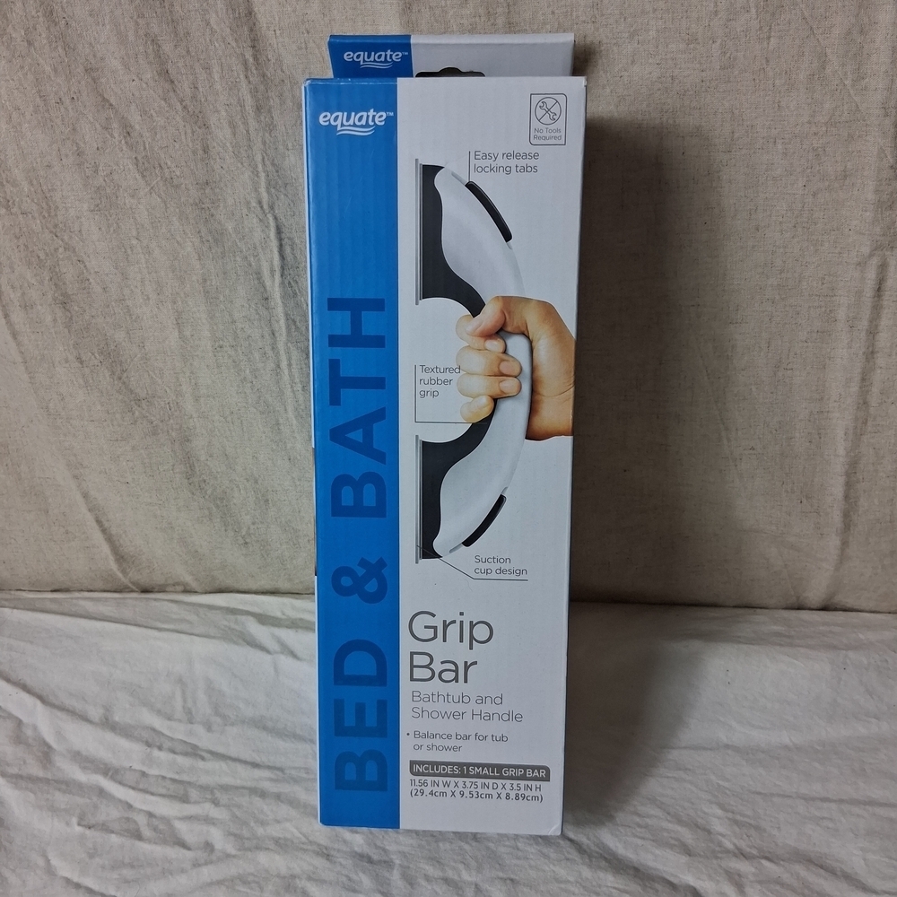 Equate White and Black Grip Bar for Bath and Shower- You Will Get Both - Picture 7 of 7